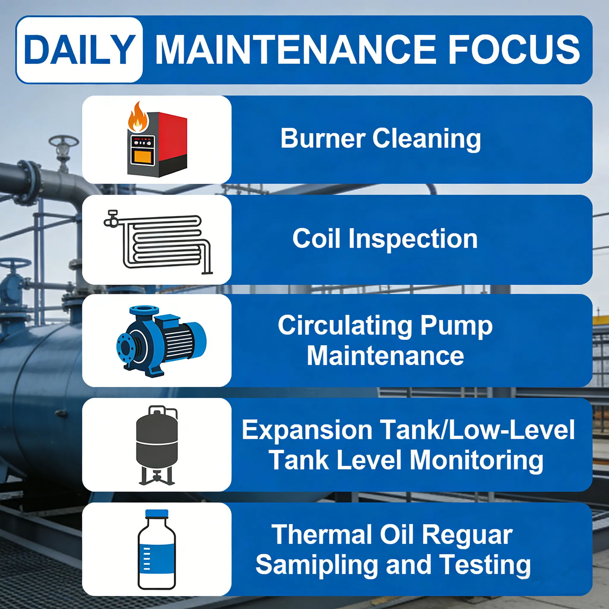 Selection and Precautions of Oil Gas Thermal Oil Boiler3