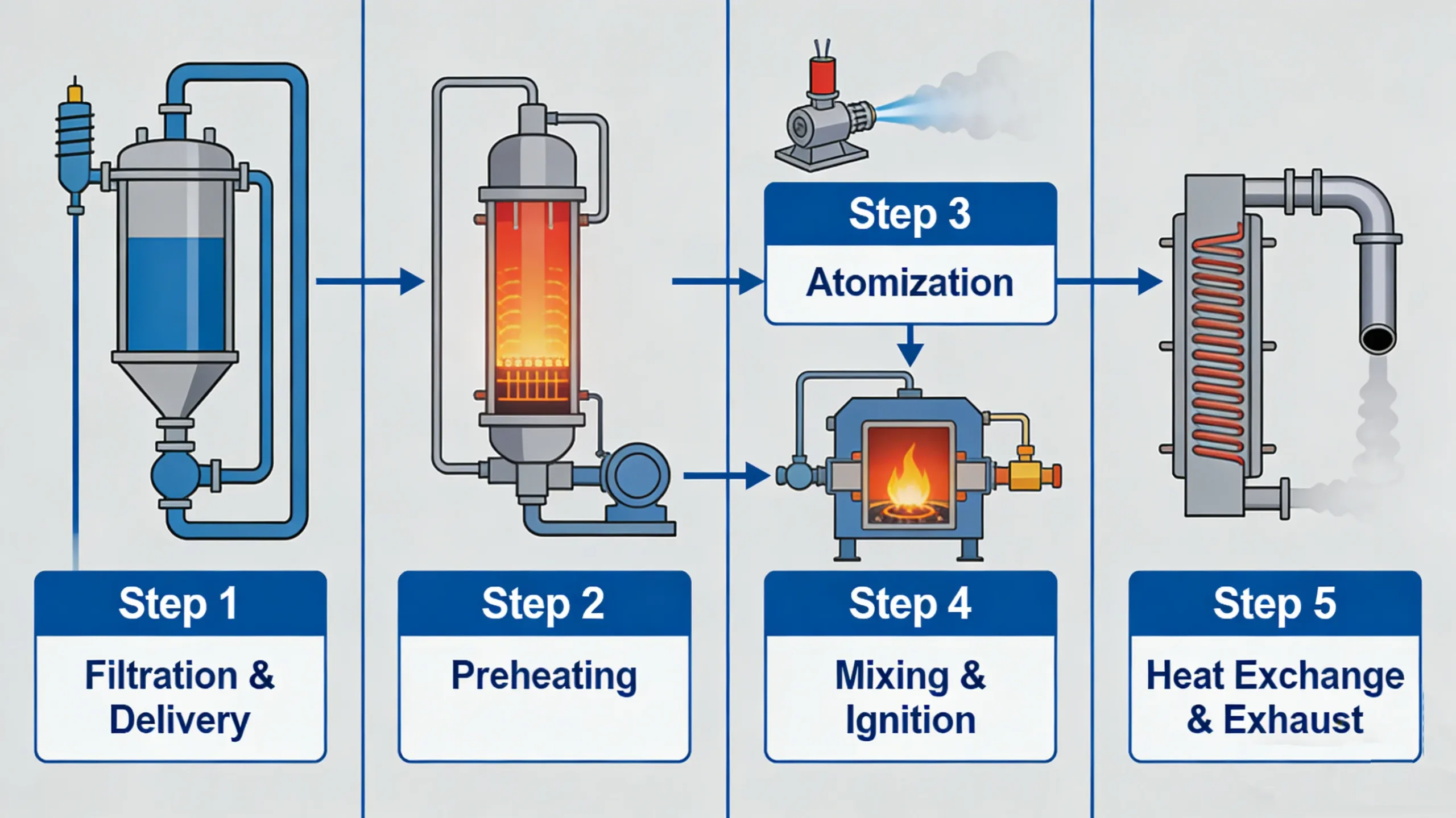 Working Principle And Structure of Waste Oil Burner