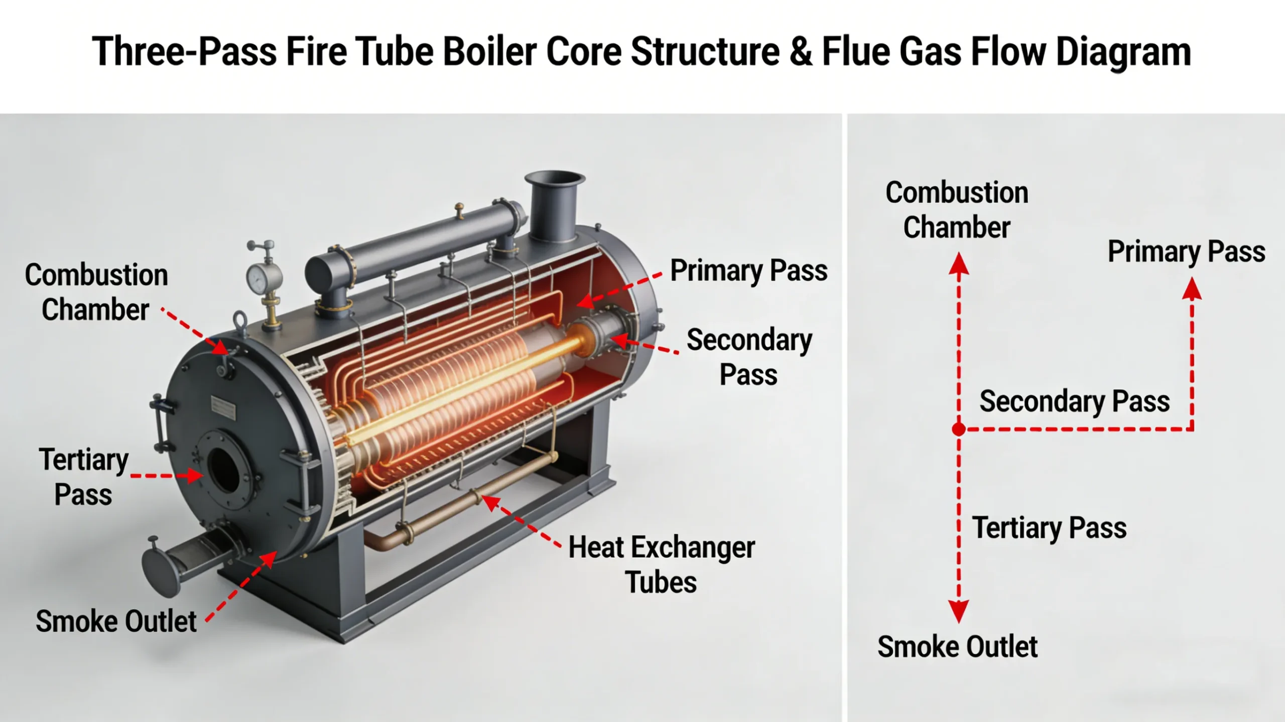 三回程火管锅炉介绍
