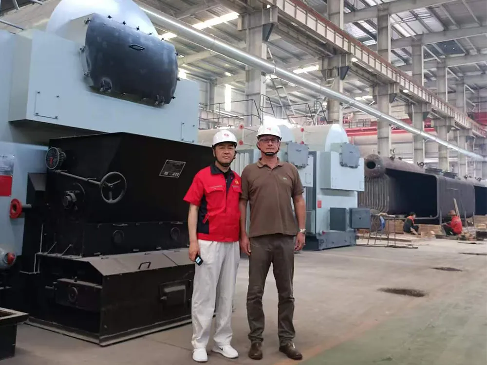 Chilean clients visiting steam boiler factory 1