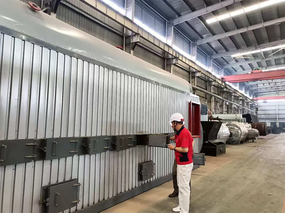 Chilean clients visiting steam boiler factory 4