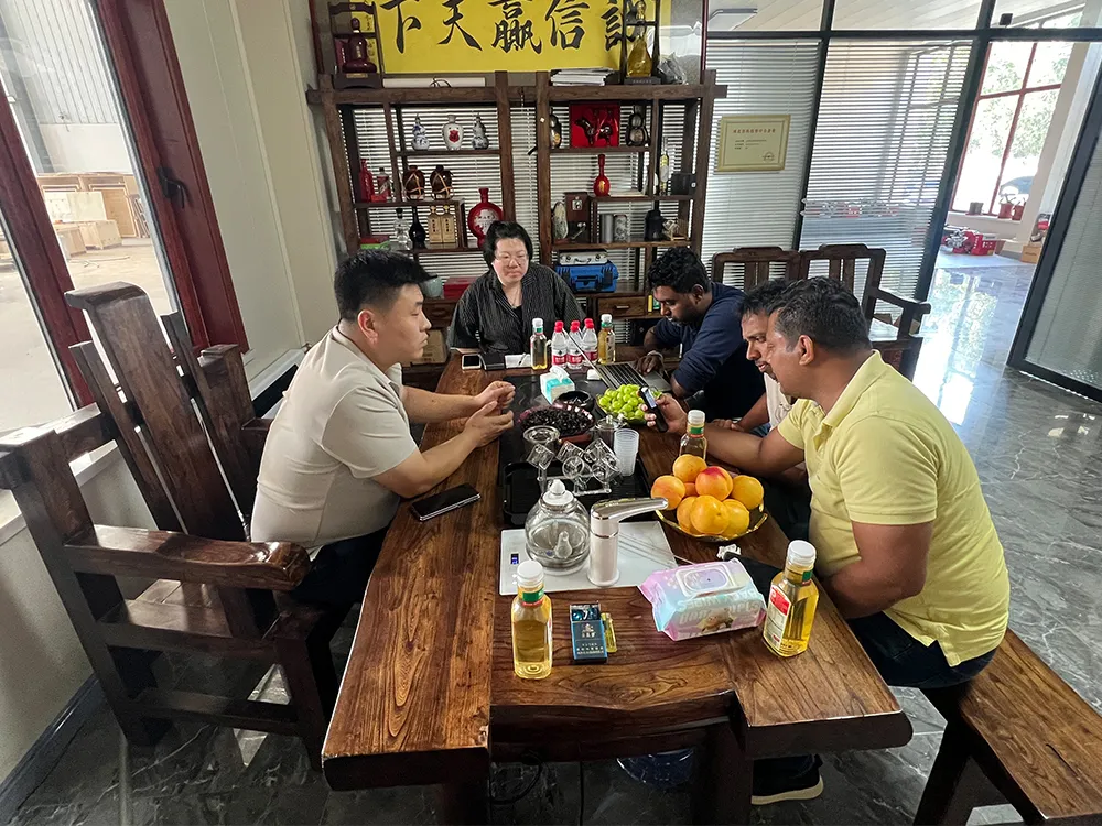 Sri Lankan Clients Visit On-Site to Witness the Outstanding Performance of Customized Tire Pyrolysis Oil Burner 4